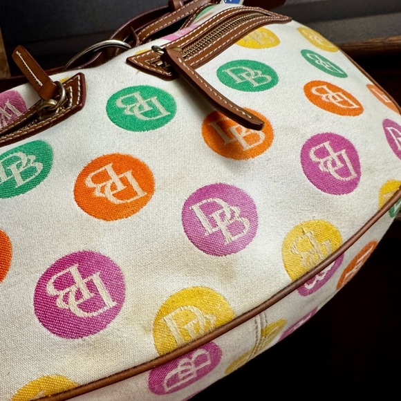 Dooney & Bourke colorful canvas handbag - Picture 5 of 6